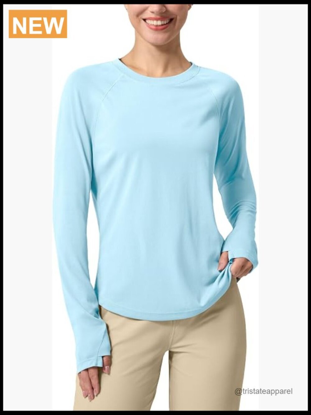 UPF 50+ Long Sleeve Sun Shirt - Lightweight UV Protection for Hiking Running
